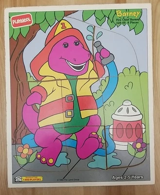 Rompecabezas Playskool Barney Jefe de Bomberos Barney Vintage 8 Piezas 328-05 Foto 1 de 4