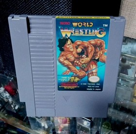 Tecmo World Wrestling Nintendo NES Game 1990 Cleaned  Tested Authentic Original