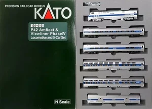 Kato Spur N 106-0101 P42 Amfleet & Viewliner Phase IV Lokomotive und 5 Wagen Set - Bild 1 von 1
