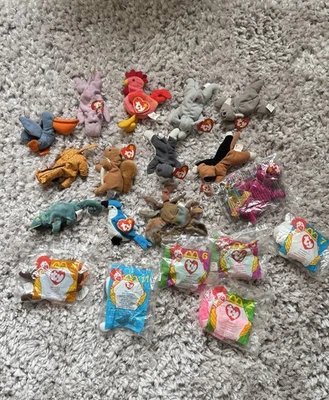 McDonalds bundle of Teenie Beanie Babies TY x19 - some sealed - most with tags  - Image 1 of 4