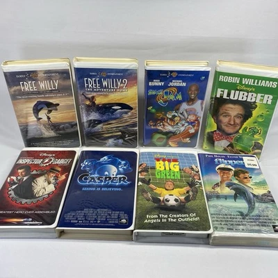🎬 VTG 90s Hits Family Movies On VHS Mixed Lot Most W/ Inserts Tested & Working - Image 1 of 4