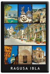 MAGNETE CALAMITA BAROCCO MAGNET SICILIA RAGUSA IBLA DUOMO SAN GIORGIO - Picture 1 of 1