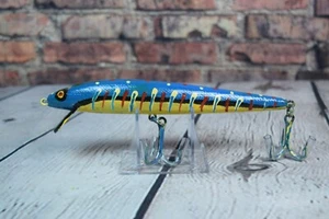 Volkskunst Angelköder auf Vintage Rapala handgefertigt von Jim Scheibner JCAS Lure Co - Bild 1 von 3