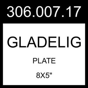 Piatto IKEA GLADELIG blu 8x5" 306.007.17 - Foto 1 di 1