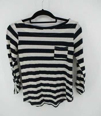 Just Ginger Medium Roll Tab Sleeve Striped Tee - Image 1 of 4