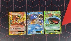 Venusaur Charizard Blastoise EX 1, 12 & 21/108 NM Pokemon XY Evolutions Set of 3 - Picture 1 of 8