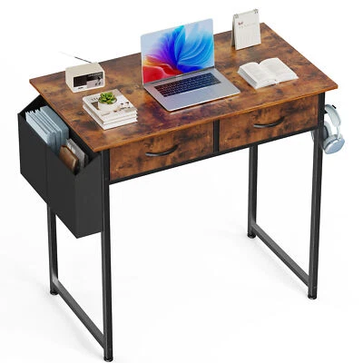 32"/48" Office Computer Desk with 2/3 Fabric Drawers, Multi-function Dresser - Image 1 of 4