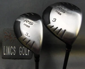 Set of 2 PRGR RS 3 Hybrid & 3 Wood Regular Graphite Shafts Elite & Black Grips - Picture 1 of 6