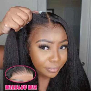 Pelucas de cabello humano 4x4 peluca sin pegamento cabello humano encaje peluca de cabello humano peluca frontal de encaje - Imagen 1 de 12