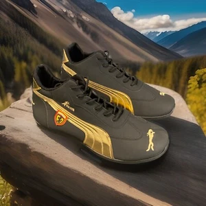 ZAPATOS NEGROS CON DETALLES DORADOS HOMBRE TALLA 43 EUR - Imagen 1 de 8