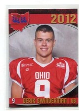 DERIK SWINDERMAN 2012 Big 33 OH High School card ASHLAND QB
