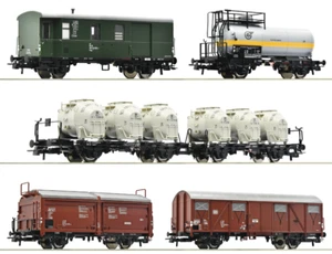 Roco HO 6600018 5-piece set: Freight Train, DB     Great Price! - Picture 1 of 1