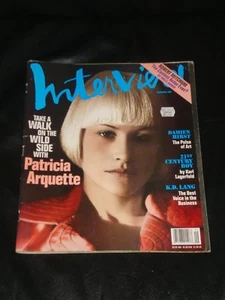 INTERVIEW magazine 1997, Patricia Arquette, Robert Mitchum, K.D. Lang, RARE - Foto 1 di 1
