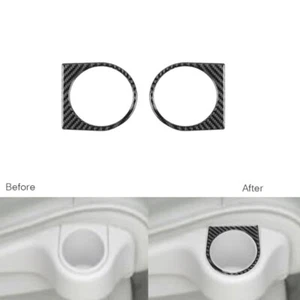 For Nissan Quest 2004-06 Carbon Fiber Rear Water Cup Holder Panel Cover Trim - Imagen 1 de 12