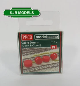 Brandneu in Originalverpackung N Stärke Peco Modell Szene 5165 Kabeltrommeln - Bild 1 von 2