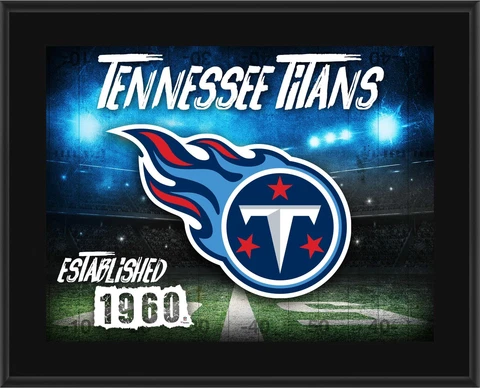 Titans 10.5x13 Sublimated Horizontal Team Logo Plaque - Fanatics Cover