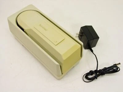 Magtek MICR Maxi Model 22120002 Wedge Check Reader AT w/AC Adapter-no MSR Yellow - Image 1 of 3