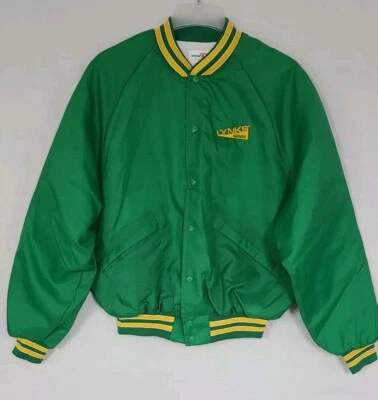 Vtg Lynks Seeds Quilt Lined Jacket Large King Louie Farm Agricultural Sz L - Image 1 of 4