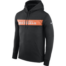 NEW Nike Cincinnati Bengals Sideline Team Performance Pullover Hoodie Black XL