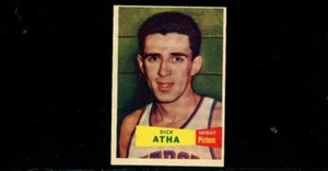1957-58 Topps Basketball No 14 Dick Atha NMMT OC - Picture 1 of 2