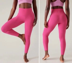 NUEVO CON ETIQUETAS Athleta Salutation Stash 7/8 Apretado GRANDE Rosa Yoga Bolsillo Transpirable - Imagen 1 de 9