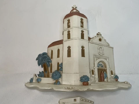 Burwood Products Vintage South West Wall Plaques 3291-1A 3291-2A Missions Cover