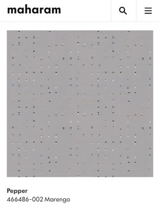 Knoll Maharam Stoff 1,5 Yds Pepper Marengo grau Speck Polster Dekor - Bild 1 von 7