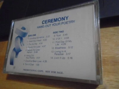 SEALED RARE PROMO Ceremony CASSETTE TAPE grateful dead JERRY GARCIA Chaz Bono ! Foto 1 de 2