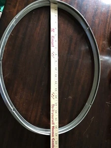 Vintage New Old Stock Stainless Steel Sink Frame Hudee Ring 15 X 19 OVAL 1950's - Picture 1 of 6