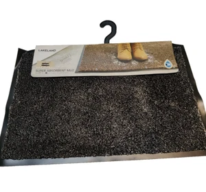 Door Mat Lakeland Super-Absorbent Indoor Floor 60 x 40cm Slate Microfibre RRP£20 - Picture 1 of 4