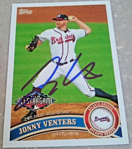 Jonny Venters - 2011 Topps Update All-Star Signed Autograph Auto Card #US-172 - Picture 1 of 2