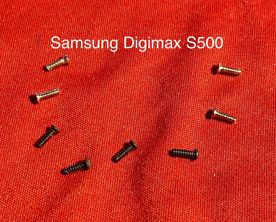 Body Screws (8pcs) For Samsung Digimax S500 5.1MP Digital Camera  - Repair Parts - Image 1 of 1