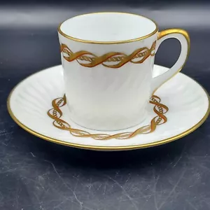 Vista Alegre Portugal - Set tazza e piattino Isabella Demitasse alloro oro rosso - Foto 1 di 6