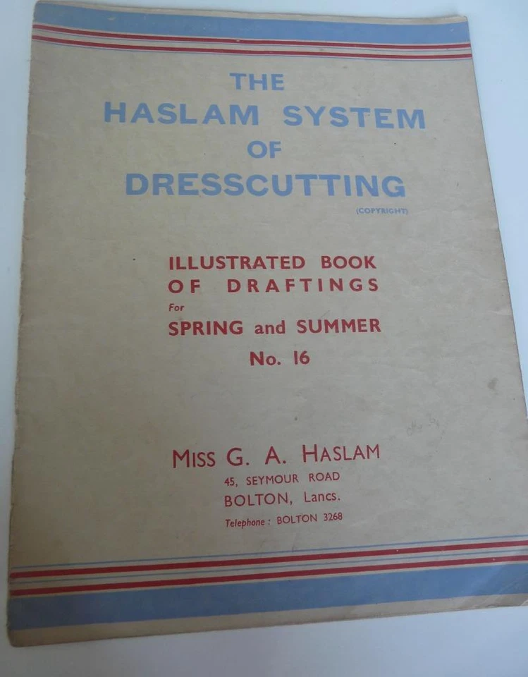 vintage Haslam system of dresscutting pattern softbook  no 16 1940s springsummer - Image 1 of 3