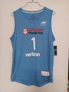 NEw w/ Tag 2018 WNBA Diamond DeShields Chicago Sky Incomplete Jersey Size Medium - Picture 1 of 4