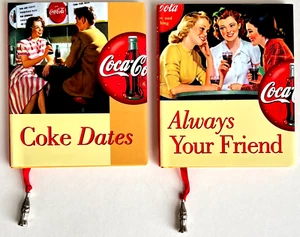 Vintage 2002 Mini Coca Cola Little Books Always Your Friend and Coke Dates - Picture 1 of 4