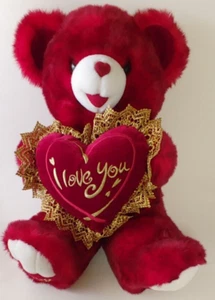 Hermoso peluche suave y cariñoso novia para el Día de San Valentín dice "Te amo" - Imagen 1 de 10