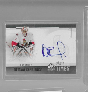 2010-11 SP Authentic Hockey Ray Emery Sign of the Times Auto