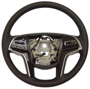 2014 Cadillac SRX Steering Wheel Black Leather W/CC New 23187007 23114549 - Picture 1 of 8