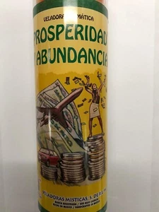 Vela de Prosperidad y Abundancia (Prosperidad y Abundancia) Veladora, Prosperidad - Imagen 1 de 2