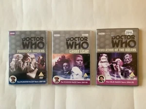 Doctor Who: Paradise Towers, Ghost Light, Revelation of the Daleks. (3 x DVDs) - Imagen 1 de 14