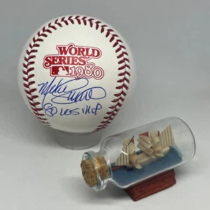 Mike Schmidt signed Rawlings 1980 World Series Logo Baseball JSA COA A3640 - Picture 1 of 1