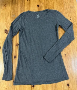 14th & Union T-Shirt Pima Cotton XS grau langarm leicht Lagenlook - Bild 1 von 8