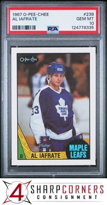 1987 O-PEE-CHEE #238 AL IAFRATE MAPLE LEAFS PSA 10 - Image 1 of 3