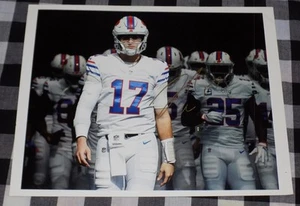Foto firmata Josh Allen 8x10 Nfl Football Buffalo Bills - Foto 1 di 1