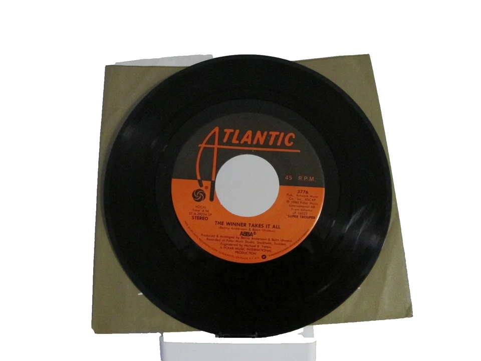 45 RECORD - ABBA - THE WINNER TAKES IT ALL - Image 1 of 1