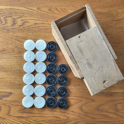 22 Pions en Bakélite pour compléter Jeu de Dames Jacquet Backgammon - Photo 1/4
