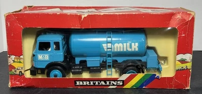Britains Leyland Transporter Milk Tank Truck In Box 1/32 Scale Blue #9604 - Image 1 of 4