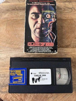 Class of 1999 VHS Movie Vestron Video 1991 Blockbuster Sci-Fi Action - Image 1 of 4