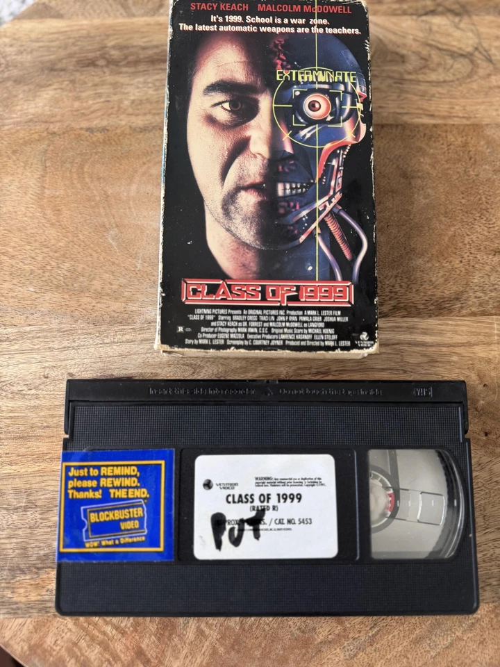 Класс 1999 VHS кино Vestron видео 1991 блокбастер научно-фантастический экшн - Изображение 1 из 4